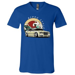 Bippu Style Car Japanese Car Culture V-Neck T-Shirt