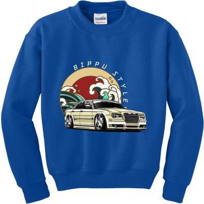 Bippu Style Car Japanese Car Culture Kids Sweatshirt