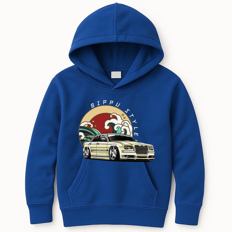 Bippu Style Car Japanese Car Culture Kids Hoodie
