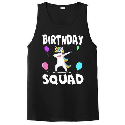 Birthday Squad Cute Unicorn Bday Team PosiCharge Competitor Tank