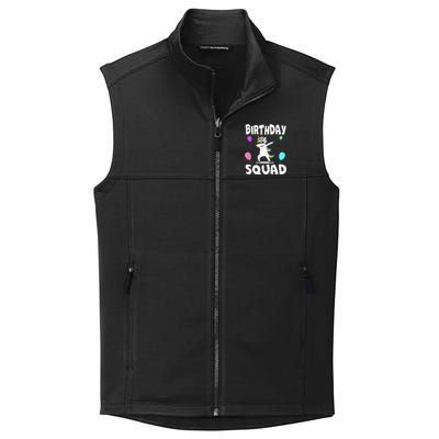 Birthday Squad Cute Unicorn Bday Team Collective Smooth Fleece Vest