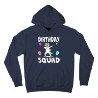 Birthday Squad Cute Unicorn Bday Team Hoodie