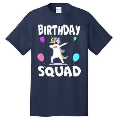 Birthday Squad Cute Unicorn Bday Team Tall T-Shirt