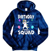 Birthday Squad Cute Unicorn Bday Team Tie Dye Hoodie