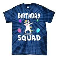 Birthday Squad Cute Unicorn Bday Team Tie-Dye T-Shirt