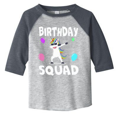 Birthday Squad Cute Unicorn Bday Team Toddler Fine Jersey T-Shirt