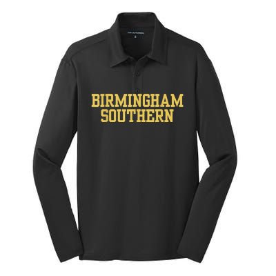 Birmingham Southern College Silk Touch Performance Long Sleeve Polo