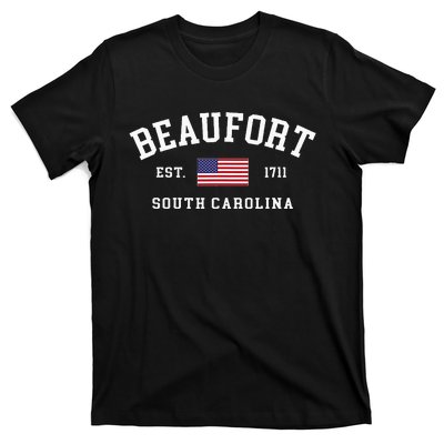 Beaufort South Carolina Us Flag T-Shirt