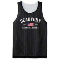 Beaufort South Carolina Us Flag Mesh Reversible Basketball Jersey Tank