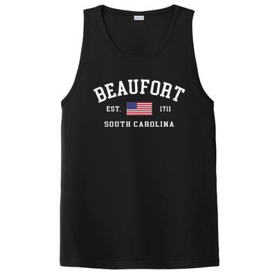 Beaufort South Carolina Us Flag PosiCharge Competitor Tank