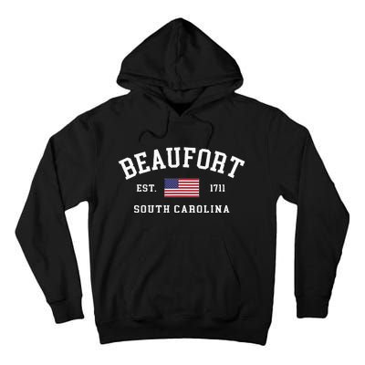 Beaufort South Carolina Us Flag Tall Hoodie