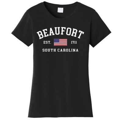 Beaufort South Carolina Us Flag Women's T-Shirt