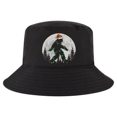 Bigfoot Santa Christmas Tree Lights Cool Comfort Performance Bucket Hat