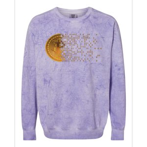 Bitcoin Support Crypto Cryptocurrency Bitcoin Colorblast Crewneck Sweatshirt