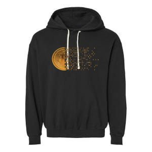 Bitcoin Support Crypto Cryptocurrency Bitcoin Garment-Dyed Fleece Hoodie