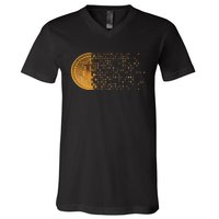 Bitcoin Support Crypto Cryptocurrency Bitcoin V-Neck T-Shirt