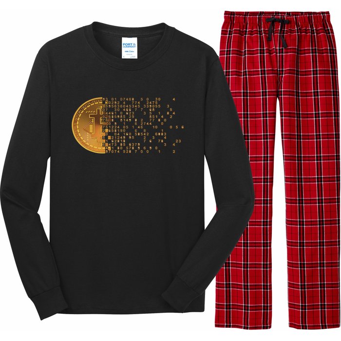 Bitcoin Support Crypto Cryptocurrency Bitcoin Long Sleeve Pajama Set