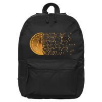 Bitcoin Support Crypto Cryptocurrency Bitcoin 16 in Basic Backpack
