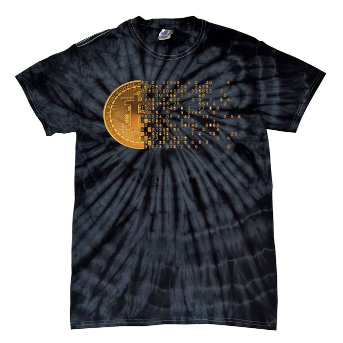 Bitcoin Support Crypto Cryptocurrency Bitcoin Tie-Dye T-Shirt