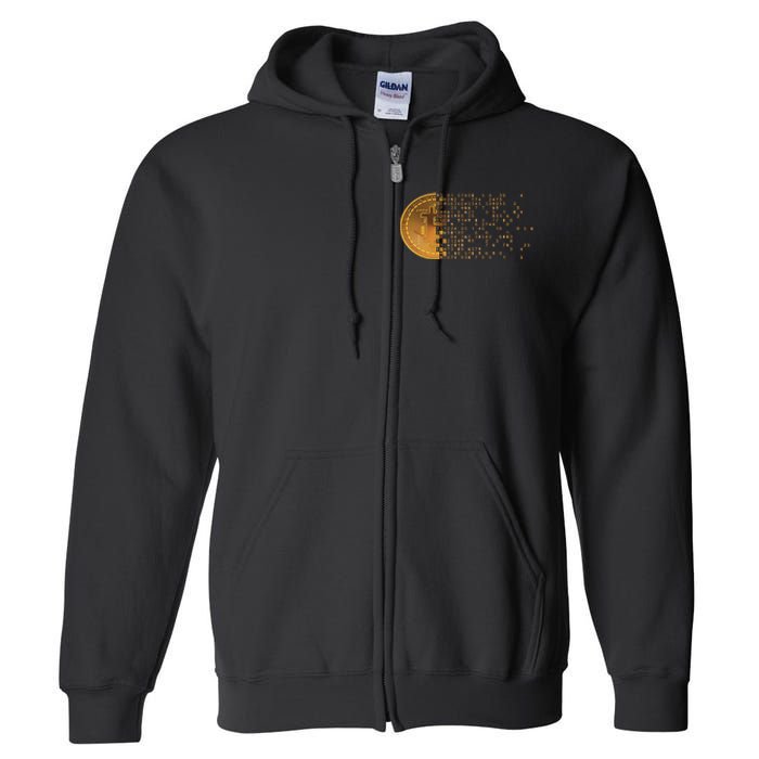 Bitcoin Support Crypto Cryptocurrency Bitcoin Full Zip Hoodie