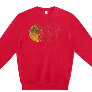 Bitcoin Support Crypto Cryptocurrency Bitcoin Premium Crewneck Sweatshirt