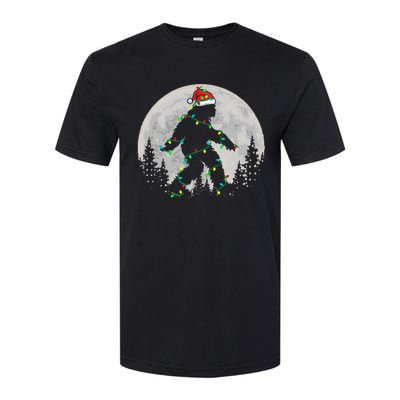 Bigfoot Santa Christmas Tree Lights Xmas Sasquatch Softstyle CVC T-Shirt