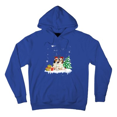 Beagle Santa Christmas Tree Light Pajama Dog Xmas Gift Hoodie