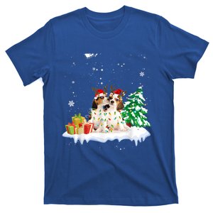 Beagle Santa Christmas Tree Light Pajama Dog Xmas Gift T-Shirt