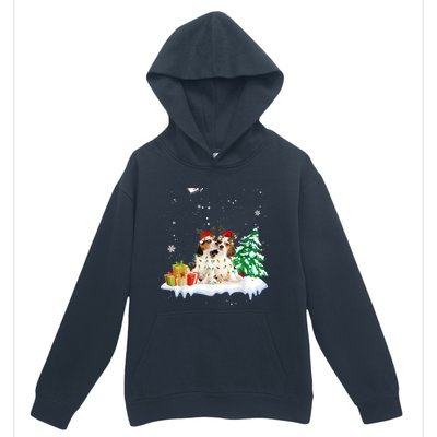 Beagle Santa Christmas Tree Light Pajama Dog Xmas Gift Urban Pullover Hoodie