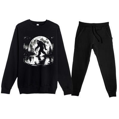 Bigfoot Sasquatch Cool Bigfoot Premium Crewneck Sweatsuit Set