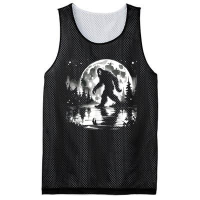 Bigfoot Sasquatch Cool Bigfoot Mesh Reversible Basketball Jersey Tank