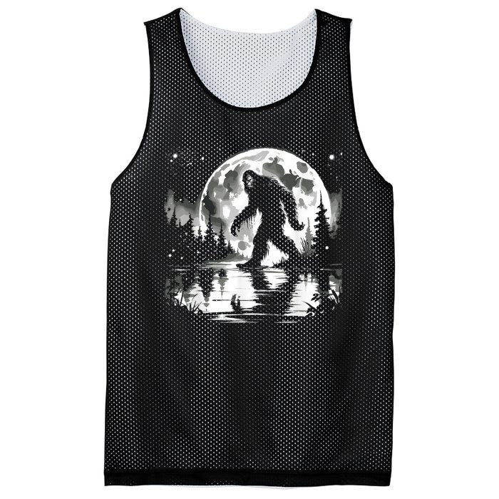 Bigfoot Sasquatch Cool Bigfoot Mesh Reversible Basketball Jersey Tank