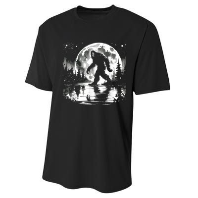 Bigfoot Sasquatch Cool Bigfoot Performance Sprint T-Shirt