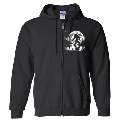 Bigfoot Sasquatch Cool Bigfoot Full Zip Hoodie