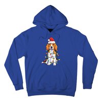 Beagle Santa Christmas Tree Lights Xmas Funny Gift Boys Gift Hoodie