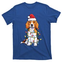 Beagle Santa Christmas Tree Lights Xmas Funny Gift Boys Gift T-Shirt