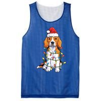 Beagle Santa Christmas Tree Lights Xmas Funny Gift Boys Gift Mesh Reversible Basketball Jersey Tank