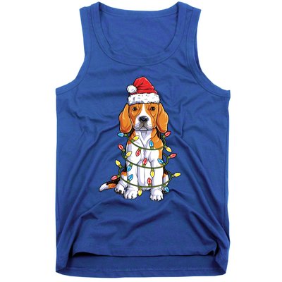 Beagle Santa Christmas Tree Lights Xmas Funny Gift Boys Gift Tank Top