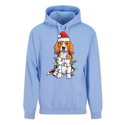 Beagle Santa Christmas Tree Lights Xmas Funny Gift Boys Gift Unisex Surf Hoodie