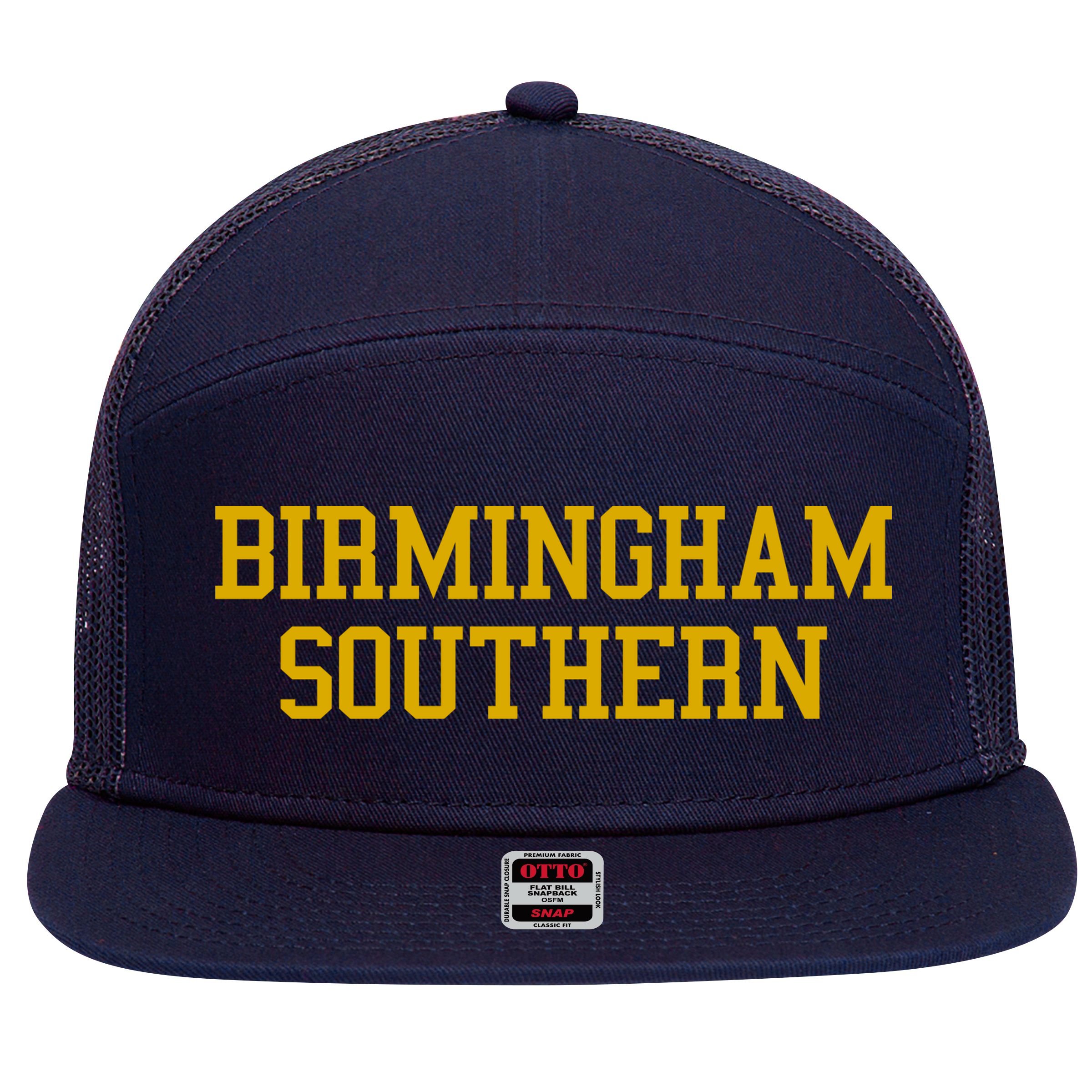 Birmingham Southern College 7 Panel Mesh Trucker Snapback Hat