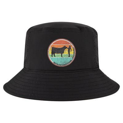 Because Show Cows ...Obviously Fun Cattle Showing Fair Cool Comfort Performance Bucket Hat