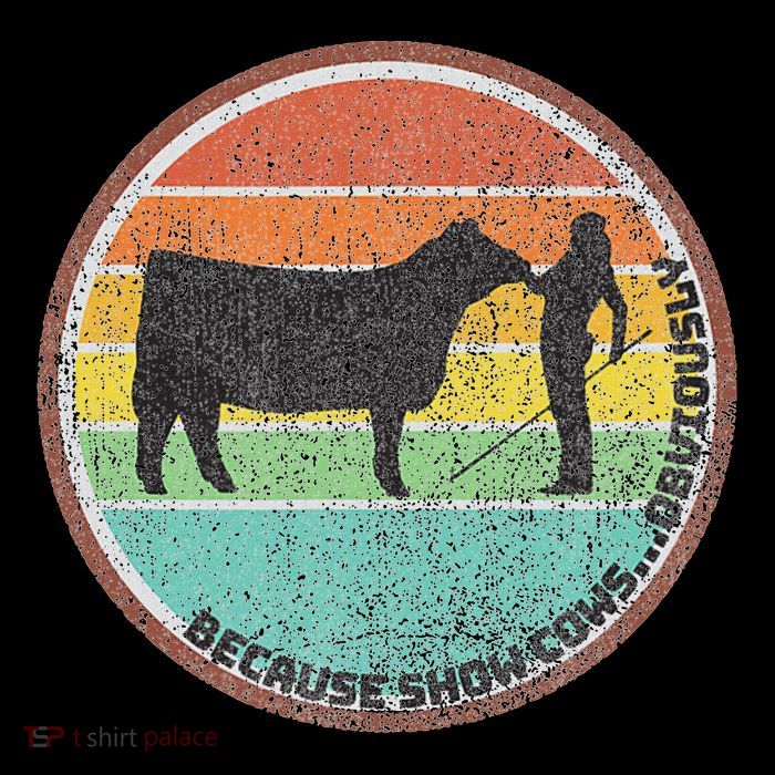 Because Show Cows ...Obviously Fun Cattle Showing Fair Flexfit Unipanel Trucker Cap