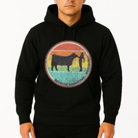 Because Show Cows ...Obviously Fun Cattle Showing Fair Hoodie