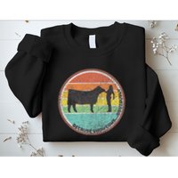 Because Show Cows ...Obviously Fun Cattle Showing Fair Sweatshirt