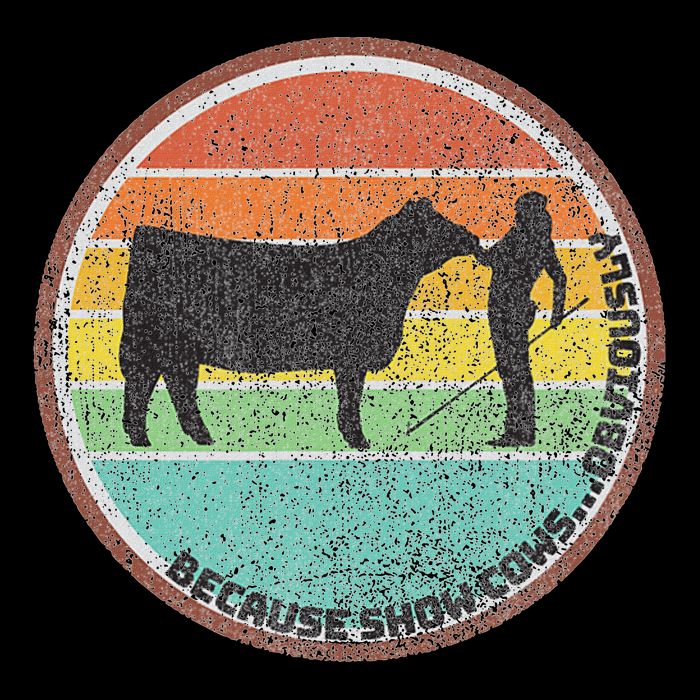 Because Show Cows ...Obviously Fun Cattle Showing Fair Pom Pom 12in Knit Beanie
