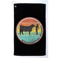 Because Show Cows ...Obviously Fun Cattle Showing Fair Golf Towel