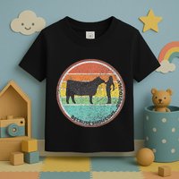Because Show Cows ...Obviously Fun Cattle Showing Fair Toddler T-Shirt