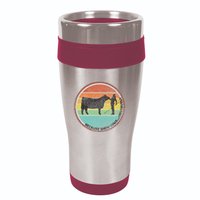 Because Show Cows ...Obviously Fun Cattle Showing Fair 16oz Travel Tumbler