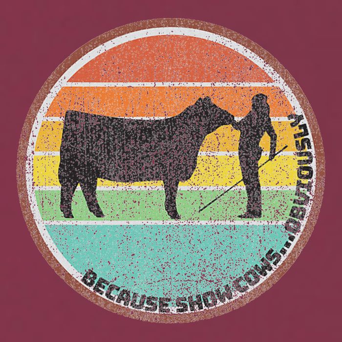 Because Show Cows ...Obviously Fun Cattle Showing Fair 16oz Travel Tumbler