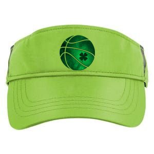 Basketball Shamrock Clover Leaf Pajama St Patrick's Day Gift Adult Drive Performance Visor